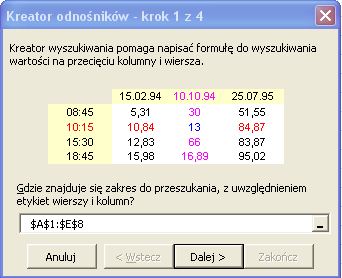 pierwsza plansza kreatora